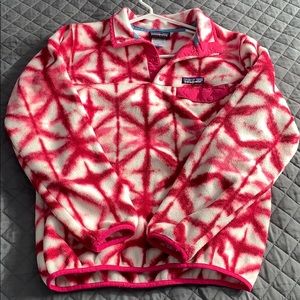 Patagonia synchilla snap-t pink fleece